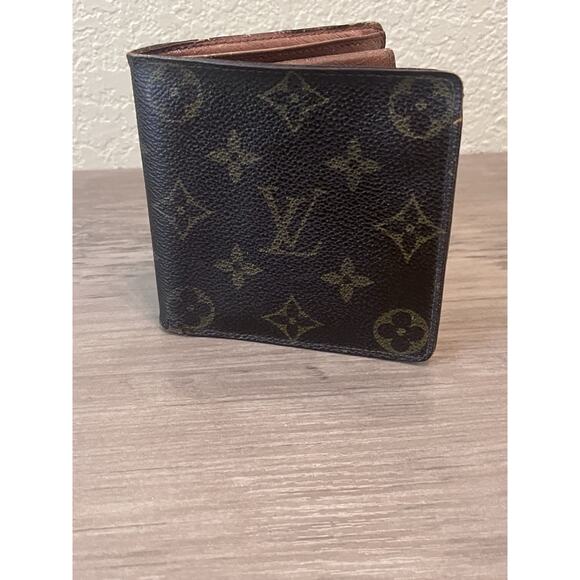 Louis Vuitton Men's Checkered Leather Bifold Wallet LV Monogram - Picture 2 of 8